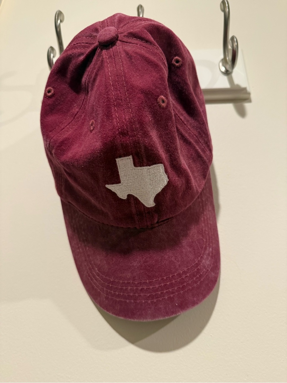 Maroon Texas Logo Baseball Cap
